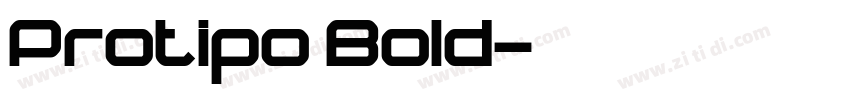 Protipo Bold字体转换